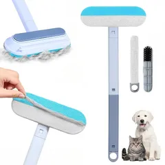 ペット用抜け毛クリーナー 猫の毛取り 抜け毛取り 猫の毛取りブラシ 抜け毛 ワイパー 4in1 抜け毛取りクリーナー 猫用 抜け毛取り 毛玉取り 用品 ペット毛対応 猫 犬用 カーペット 毛髪掃除 シート ソファー適用 布団 衣類繰り返し使用可乾湿両用絨毯 (のサムネイル