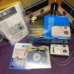 MINOLTA DiMAGE E203 コンパクトデジタルカメラ単三電池式レトロのサムネイル