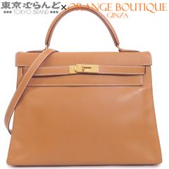 良品】HERMES エルメス ケリー28 ブラウン ゴールド金具 ハンドバッグ
