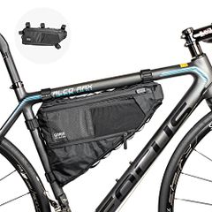 【Brand New】GORIX Frame Bag for Road Bikes and Bicycles - Expandable, Variable Size, Water-Repellent Waterproof Zipper (GX-FB PELICAN) Triangle Bag, Large Capacity 3.5L, Lightweight, Stylish, for MTB, Cross Bikes, etc., Top Tube Bag ae32467e