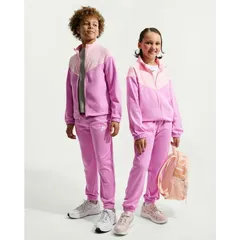 ナイキ ジャージ キッズ ジュニア上下 NIKE YTH NSW DF トラックスーツ PK FZ 130-160cm 子供服 ピンク 速乾 長袖ジャケット ロングパンツ セットアップ スポーツウェア 子ども  上下組 キッズウエア/HQ9315-503