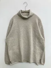 WYM ウィムバイリドム ニット/セーター MEDIUM グレー コットン ニット 無地 ミドル丈 長袖 タートルネック/ハイネック メンズ レディースのサムネイル