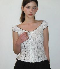 CLANE SHIRRING DESIGN BLOUSE ミックス クラネ - メルカリ