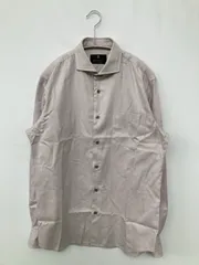 LANVIN ランバン シャツ/ブラウス M グレー コットン 無地 その他総柄 ミドル丈 長袖 レギュラーカラー メンズのサムネイル