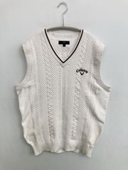Carhartt Vネック ニットベスト ホワイト - メルカリ