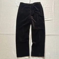 ～00s　archive　MEN'S MELROSE　メンズメルローズ　i velluti Pontoglio　ベロア生地スラックス　ワイドストレートシルエット　アシメポケット　ブラウン　ワントーン　センタープレス　4　velour slacks pantsのサムネイル