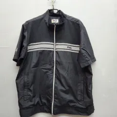 オールドスクール FILA フィラ ロゴ ウォームアップ 半袖 ウィンドブレーカー 110(XL)のサムネイル