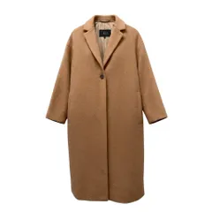 82f16 DAKS LONDON ダックスロンドン チェスターコート ロングコート アンゴラウール サイズ38 ベージュ  レディース 女性用u02tのサムネイル
