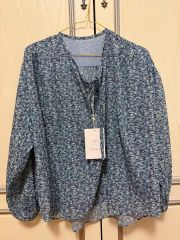 新品未使用】LILYSILK シルク100% パジャマ 上下セット アニマル柄