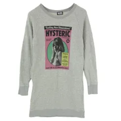HYSTERIC GLAMOUR ヒステリックグラマー 01201CO01 CITY OF NAKED WOMAN 長袖 ワンピース グレー系 FREE【中古】のサムネイル