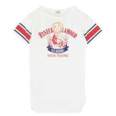 HYSTERIC GLAMOUR ヒステリックグラマー 01172CO03 ガールプリント 半袖 ワンピース ホワイト系 FREE【中古】のサムネイル