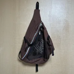 90s オールド ヴィンテージ STUSSY ステューシー スリングバック ブラウンのサムネイル