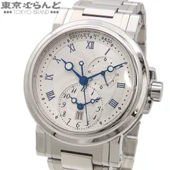 ブレゲ Breguet マリーン GMT G5857ST/12/5ZU シルバー SS デイト シースルーバック 腕時計 メンズ 自動巻 仕上済 101852173のサムネイル