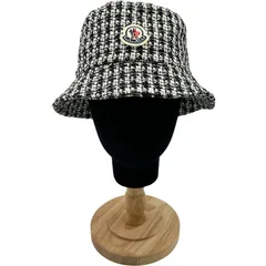 モンクレール MONCLER ロゴワッペンツイードバケットハット ブラック ツイード ユニセックス その他ファッション雑貨のサムネイル
