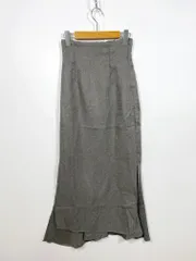 Louere ルエレ 定価6710円 ハイウエストサイドスリットマーメイド スカート sizeM/グレー ■■レディース
