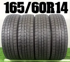 送料無料★165/60R14 グッドイヤー NAVI 7 2019年製 4本 冬 タイヤ スタッドレス 中古 TB1307のサムネイル