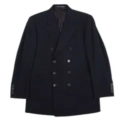 ジャンポールゴルチエ オムオブジェJean Paul GAULTIER HOMME objet ウールレーヨンダブルブレストジャケット 紺44Mのサムネイル