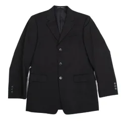 ジャンポールゴルチエ オムオブジェJean Paul GAULTIER HOMME objet ウールポリシャドーストライプジャケット 黒44のサムネイル