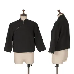トリココムデギャルソンtricot COMME des GARCONS ウールスナップジャケット 黒Mのサムネイル