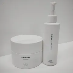 Y6316 SHIRO ホワイトティー バスソルト 400g・サボン ボディミルク 195g 計2点セット【赤字覚悟】のサムネイル