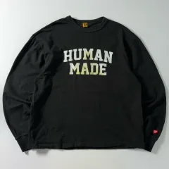 HUMAN MADE ヒューマンメイド Spellout グラフィック ロングスリーブ Tシャツ ブラックのサムネイル