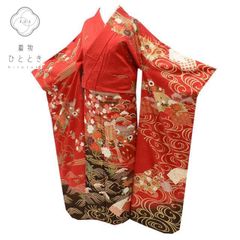 豪華絢爛の色打掛 鶴と四季の花々 金彩加工 花嫁衣装 - メルカリ