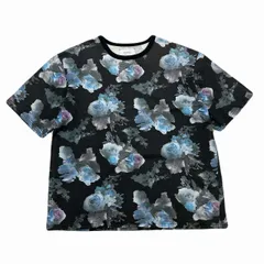 ステュディオス STUDIOUS Tシャツ 半袖 メンズ サイズ3 L ブラック 黒 花柄 薔薇 ローズ 総柄 日本製 コットン100％ モード 春夏のサムネイル