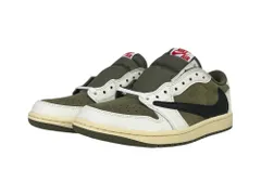 NIKE (ナイキ) Travis Scott AirJordan 1 Low OG SP スニーカー DM7866-200 26㎝ US8 ミディアムオリーブ メンズ/199のサムネイル