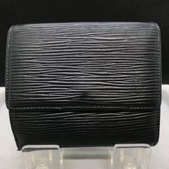 LOUIS VUITTON エピ 三つ折り財布 ブラック - メルカリ