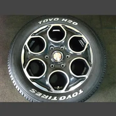 (T-2224)本州送料無料 215/60R17 トーヨー H20 6.5J+48 139.7 6H NV350 キャラバン 等 17インチセット物 中古タイヤホイールのサムネイル