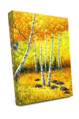(샤샨) XIAXIN [아트 패널 40 × 30cm] 유화풍 현대 아트 모던 벽걸이 입체 질감 모던 회화 나무 프레임 인테리어 장식 풍수 연기물 YX-ALL (YX-3a) [YX-3a]