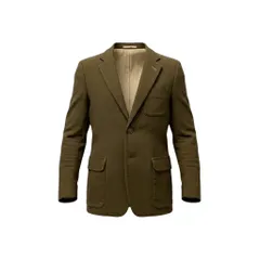 71f16 HELMUT LANG ヘルムートラング テーラードジャケット シングル 2B リネンブレンド サイズ36 ブラウン メンズ 紳士服u02tのサムネイル