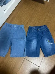 キッズ デニム ハーフパンツ 2個 セット