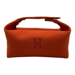 エルメス HERMES ブリッドアブラックPM オレンジ トワル レディース ハンドバッグのサムネイル