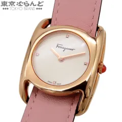 サルヴァトーレフェラガモ Salvatore Ferragamo ヴァラ SFEL00519 ホワイト SS レザー ギョーシェ 腕時計 レディース 電池式 101858877のサムネイル