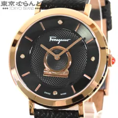 サルヴァトーレフェラガモ Salvatore Ferragamo メヌエット SF8200419 ブラック SS レザー 箱・保証書付き 腕時計 レディース クォーツ 101858874のサムネイル
