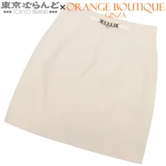 エルメス HERMES レザーディティール付 ミニスカート ブランカッセ シルバー金具 コットン 鈴 34 ボトムス レディース 101866743のサムネイル