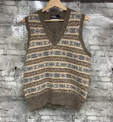 POLO RALPH LAUREN Virgin wool フェアアイル柄 ベストサイズM のサムネイル