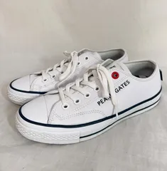 PEARLY GATES CONVERSE パーリーゲイツ コンバース コラボ ゴルフシューズ 白×ネイビー ローカット 24.5cm 33500090 K6-83のサムネイル