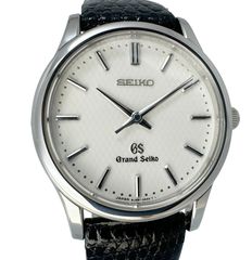 [신품 마무리 완료] Grand Seiko 그랜드 세이코 ☆ SBGF029 중고 남성 시계 쿼츠 8J55-0AA0 화이트 격자 무늬 문자판 ☆ A 랭크 ☆