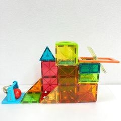 ピタゴラス59ピース】マグネット 立体図形パズル 知育玩具 磁石