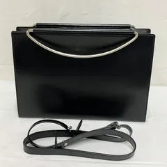 Y.SACCS イザック 2wayハンドバッグ ブラック ショルダーストラップ付き レディースバッグのサムネイル