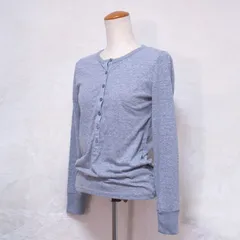 J.CREW ヘンリーネック長袖カットソー XS グレー /260526012のサムネイル