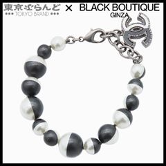 CHANEL シャネル 15P ココマーク パールブレスレット 刻印あり】 CHANEL シャネル 15P ココマーク パールブレスレット 刻印あり