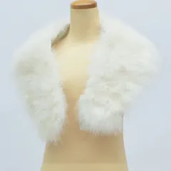 リサイクル 振袖 美品 白色系 成人式 ショール ストール フェザー 和装小物のサムネイル