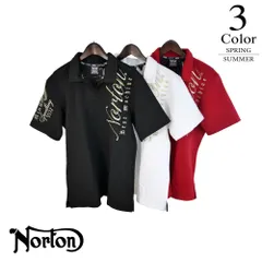 ノートン ブライトジャガードゴールドスキッパーポロ 262n1205 【L/XL寸：メンズ】NORTON シャツ メンズ【バイカー】【ライダー】【イギリス】【2026春夏】【メール便】のサムネイル