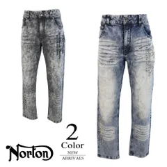 ノートン ストレッチケミカル刺繍MAXデニムパンツ 262n1801 【M/L/XL寸：メンズ】NORTON パンツ メンズ【バイカー】【ライダー】【イギリス】【2026新作】【メール便】のサムネイル