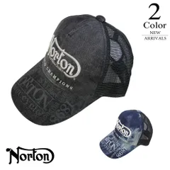 ノートン ムラデニムメッシュキャップ 262n8701 【F(ツバ7.7cm)：メンズ】NORTON 帽子 メンズ【バイカー】【ライダー】【イギリス】【2026新作】のサムネイル