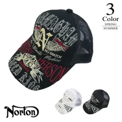 ノートン DXメタリックMAXメッシュキャップ 262n8704 【FREE(59cm/ツバ7.7cm)：メンズ】NORTON 帽子 メンズ【バイカー】【ライダー】【イギリス】【2026春夏】のサムネイル