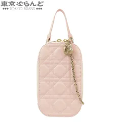ディオール Dior フォンホルダー S0872ONMJ_M413 ピンク ラムスキン レディディオール カナージュ 2WAY ショルダーバッグ レディース 101860638のサムネイル